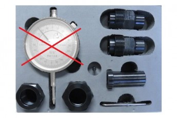 DL-CR50166 Set for measuring the valve stroke of the CR VDO Siemens injectors of all types, without the measuring indicator