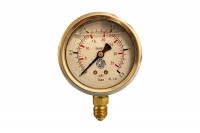 D-12-TV63 Anti-vibration pressure gauges with glycerin d.63mm bottom fitting