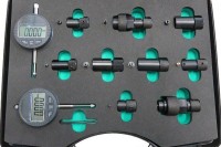  DL-CRN50091 Adapter set with digital dial indicators for assembly gaps measurement and nozzle valve and needle stroke measurement.