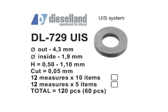 DL-729UIS SHIM SET FOR UIS/UIP