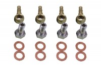 Banjo fittings for hydraulic and pneumatic connections